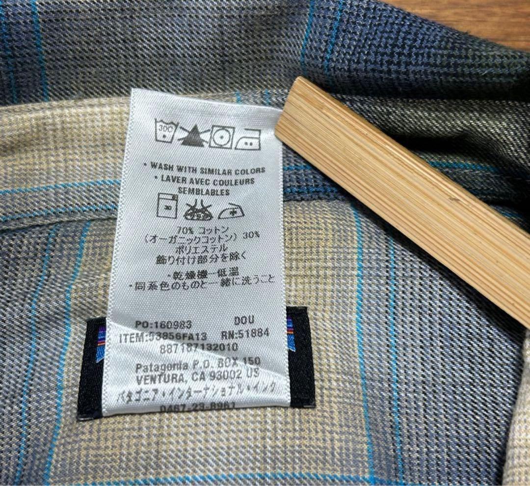 美品　Patagonia パタゴニア　オンブレ　チェック　　長袖　M