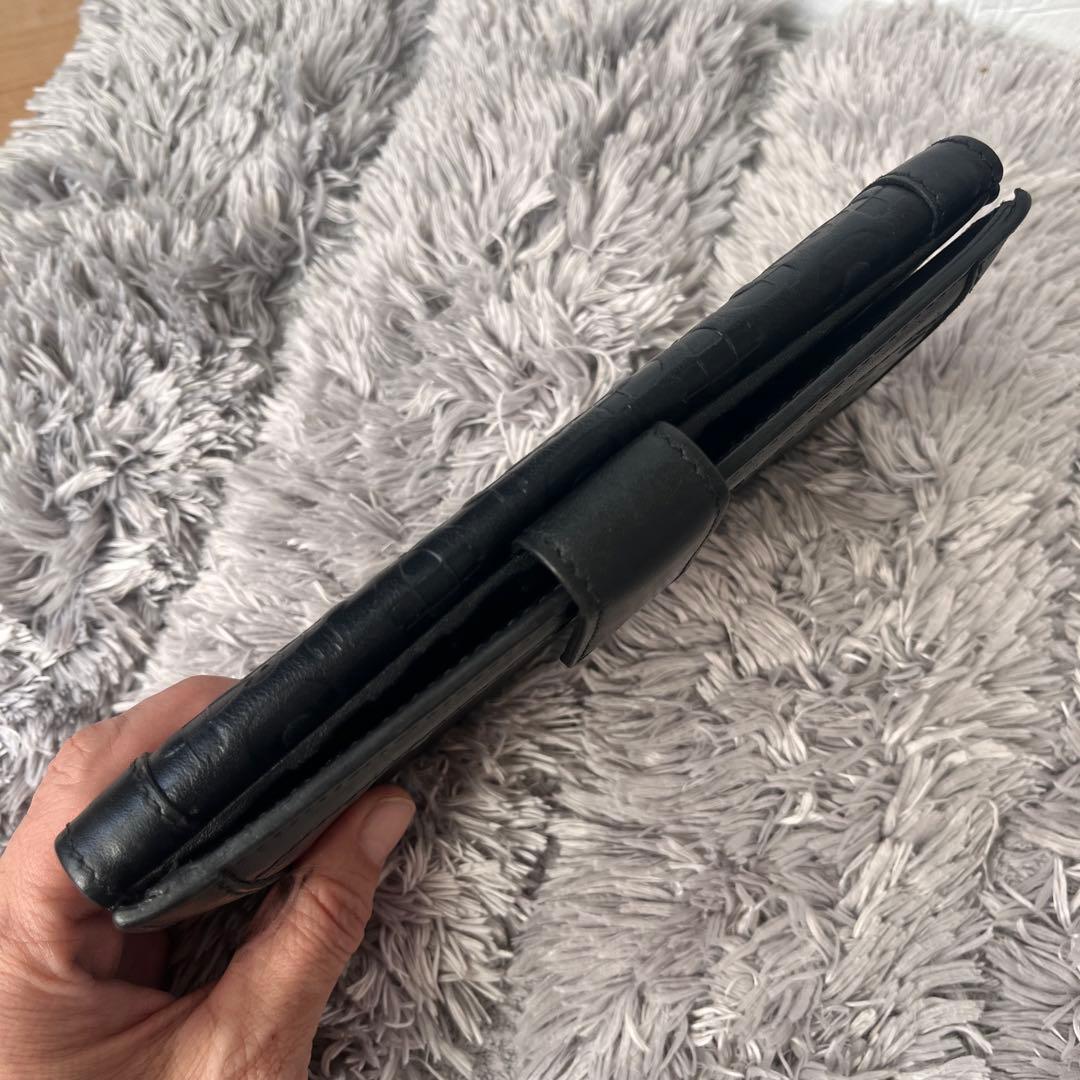 美品✨GUCCI ホースビット型押し　レザー　ロゴ金具　ブラック　長財布