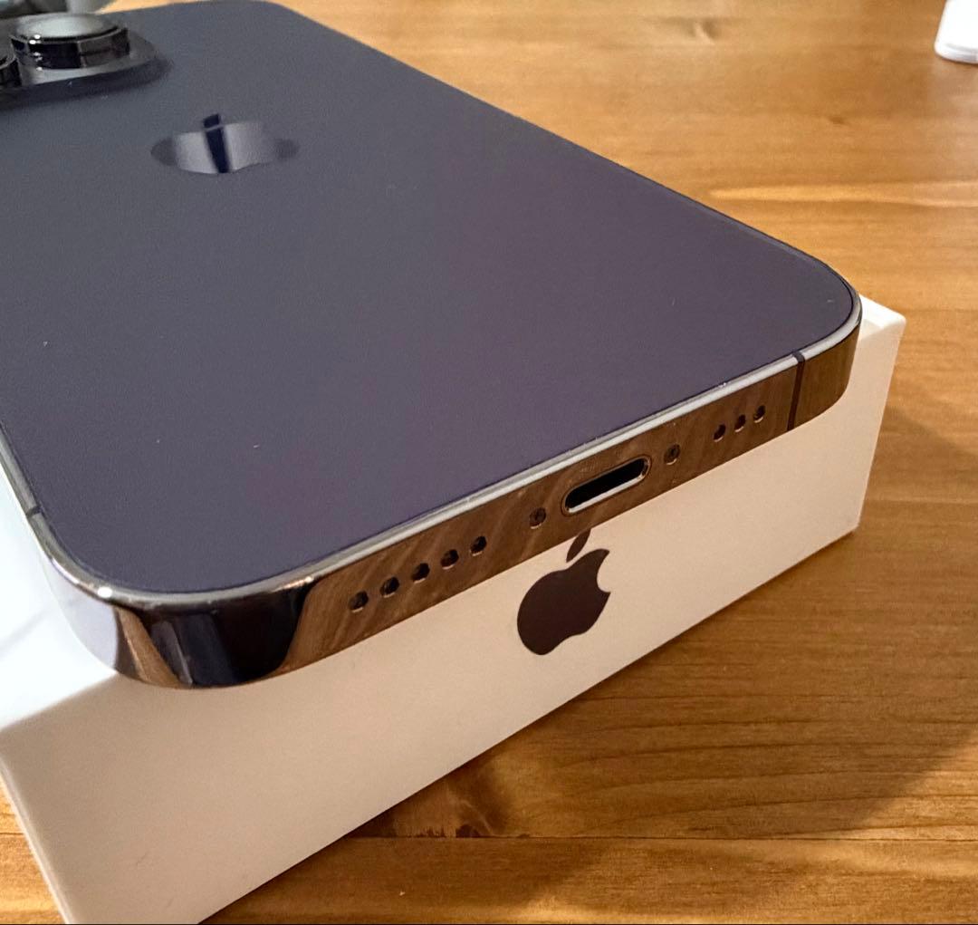 iPhone14pro 128GB ディープパープル SIMフリー　美品