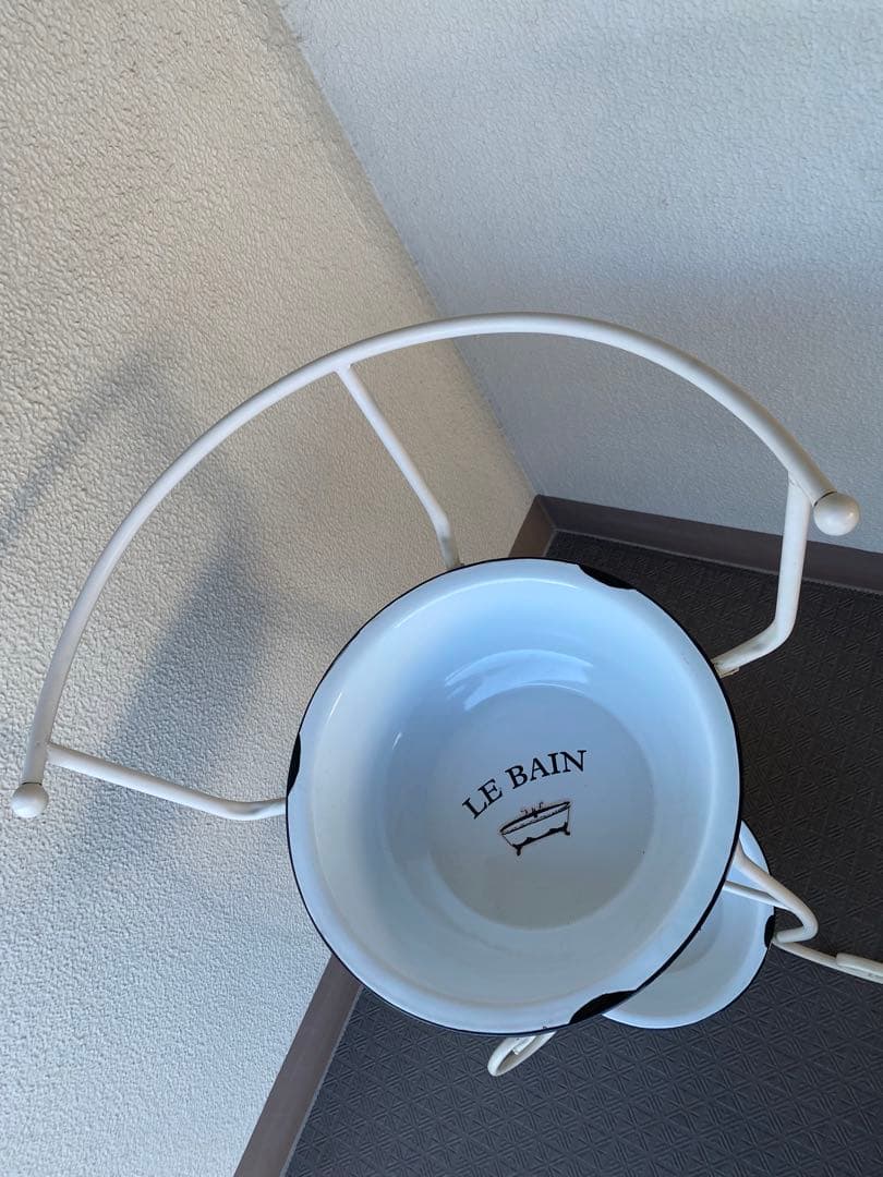 フレンチ カントリー ホーロー 洗面器&ウォッシュスタンド ボウル アンティーク