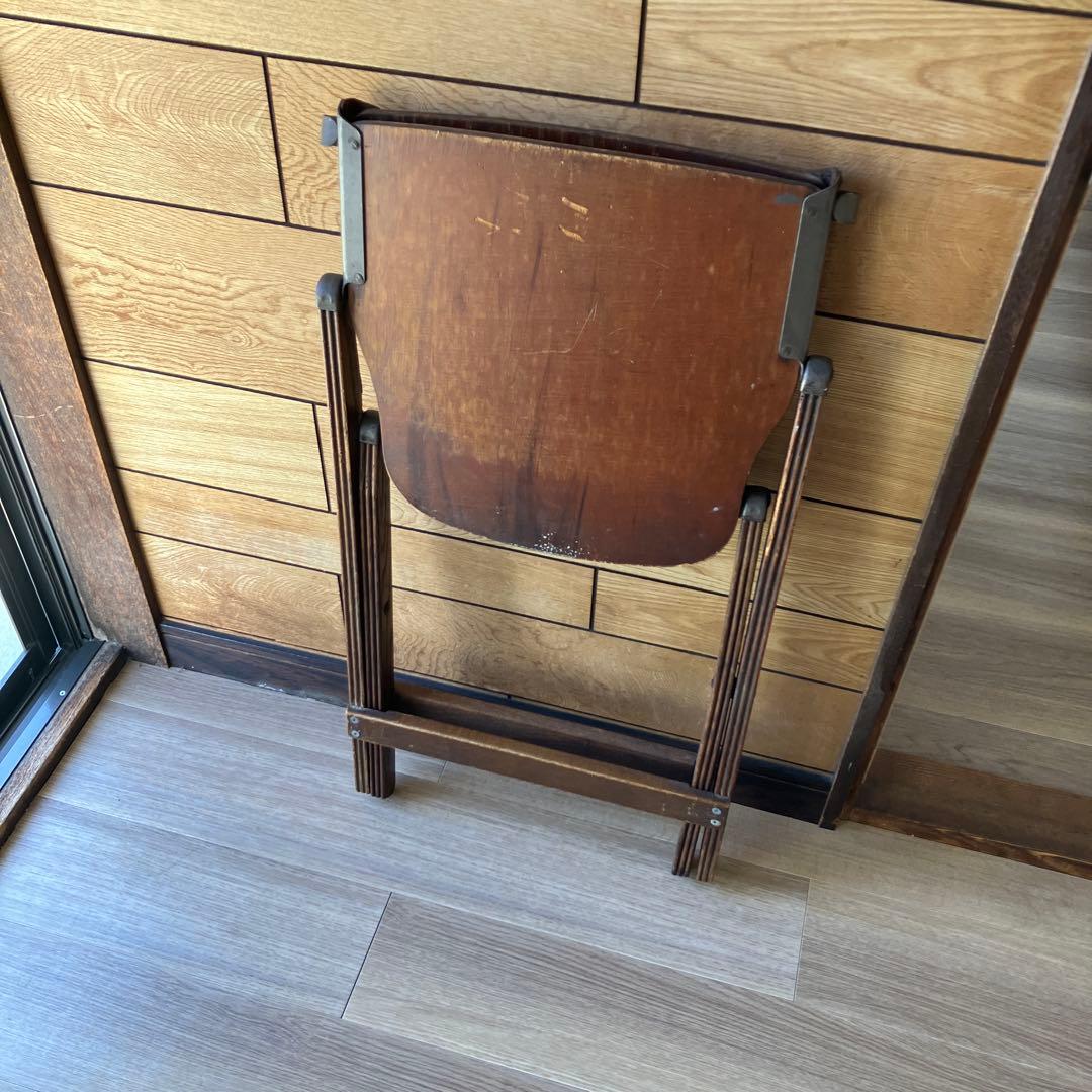 アンティーク　折り畳みたチェア　木製
