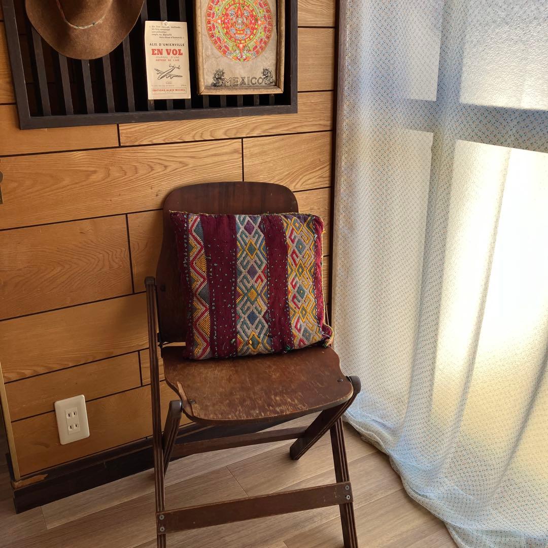 アンティーク　折り畳みたチェア　木製