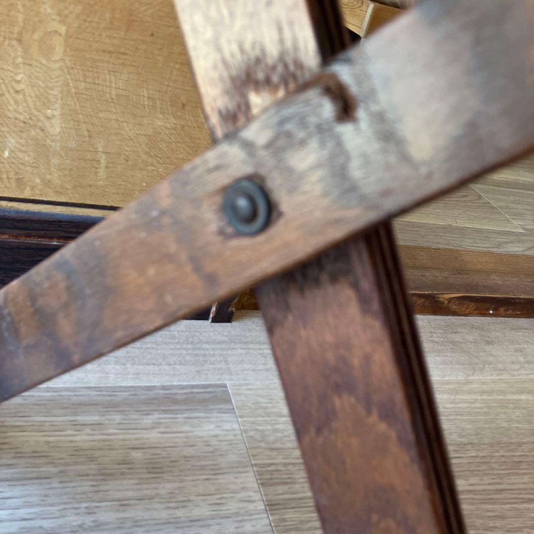 アンティーク　折り畳みたチェア　木製