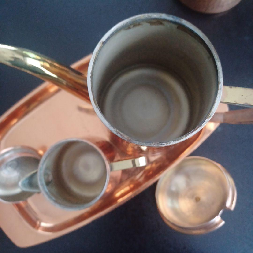 コーヒーセット　COPPER ポット　レトロ　シュガーケース　コーヒー