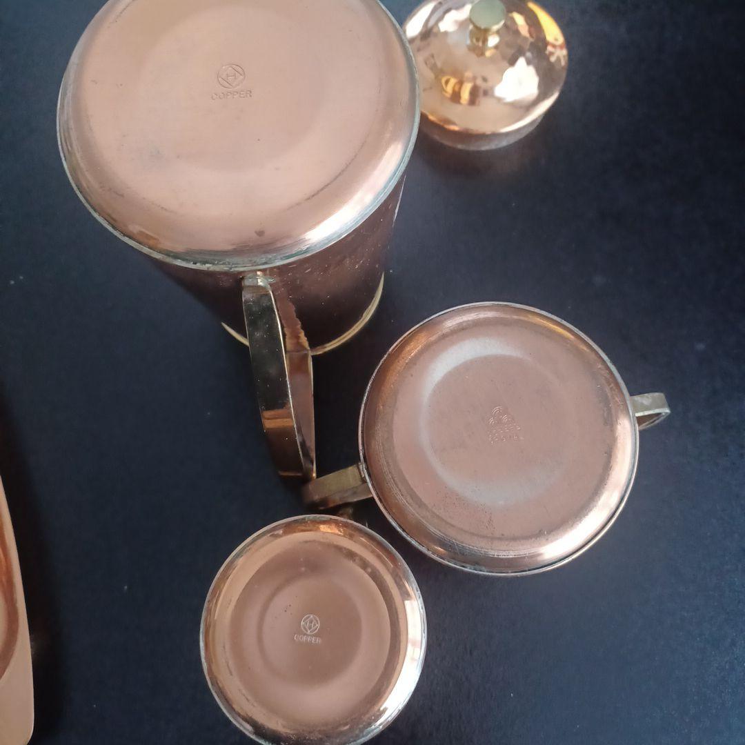 コーヒーセット　COPPER ポット　レトロ　シュガーケース　コーヒー