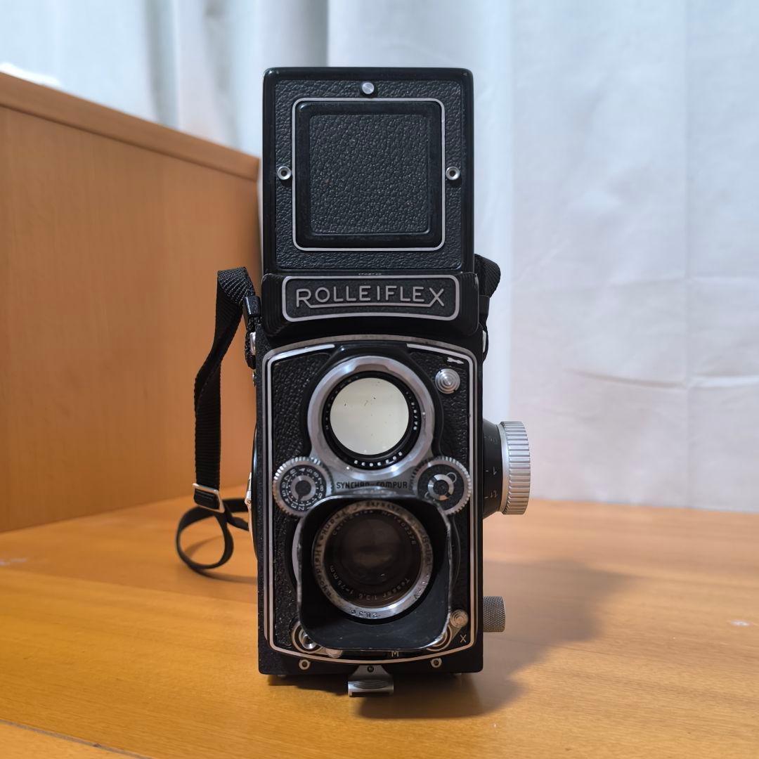二眼レフカメラ ローライフレックス3.5Bファインダー明るい