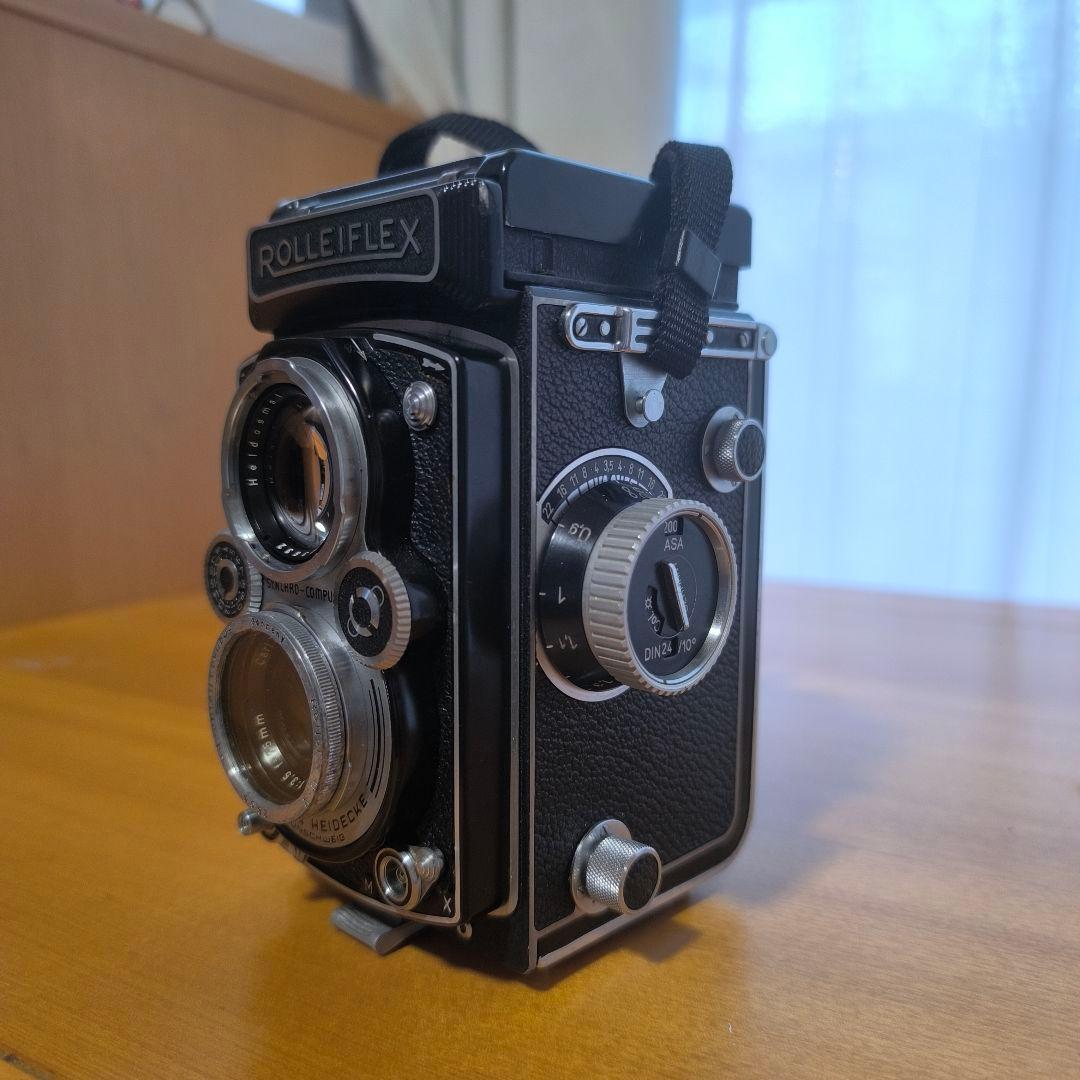 二眼レフカメラ ローライフレックス3.5Bファインダー明るい