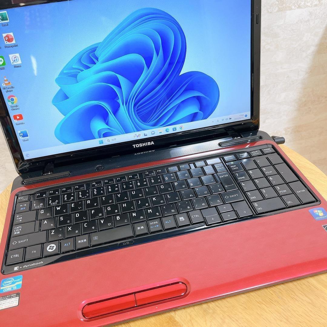 【HDD大容量】東芝 ノートパソコン 動作快適 Corei5 Win11
