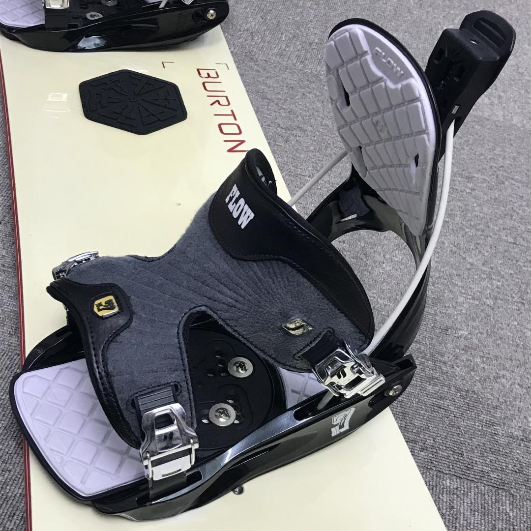 12万超セット■WAX済■BURTON FLOW ボード ビンディング メンズ