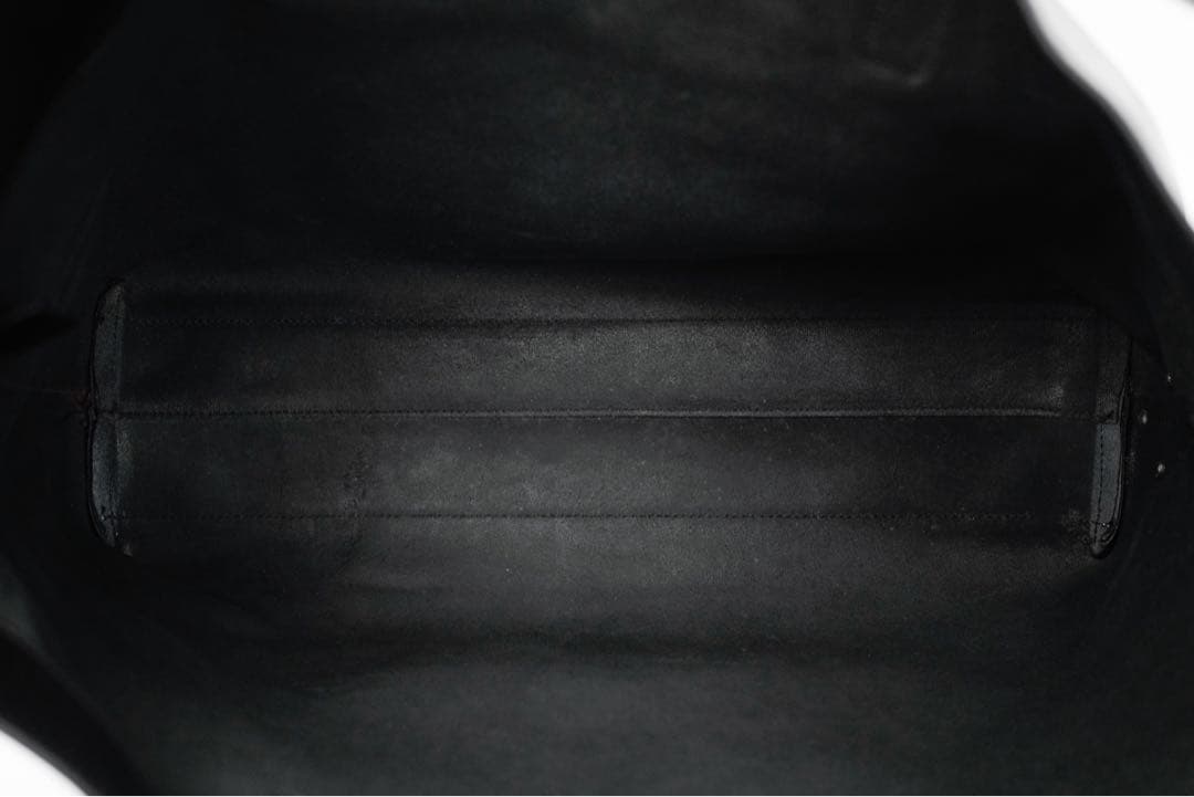 バッグ Prada Black Leather Elegant Vintage Tote