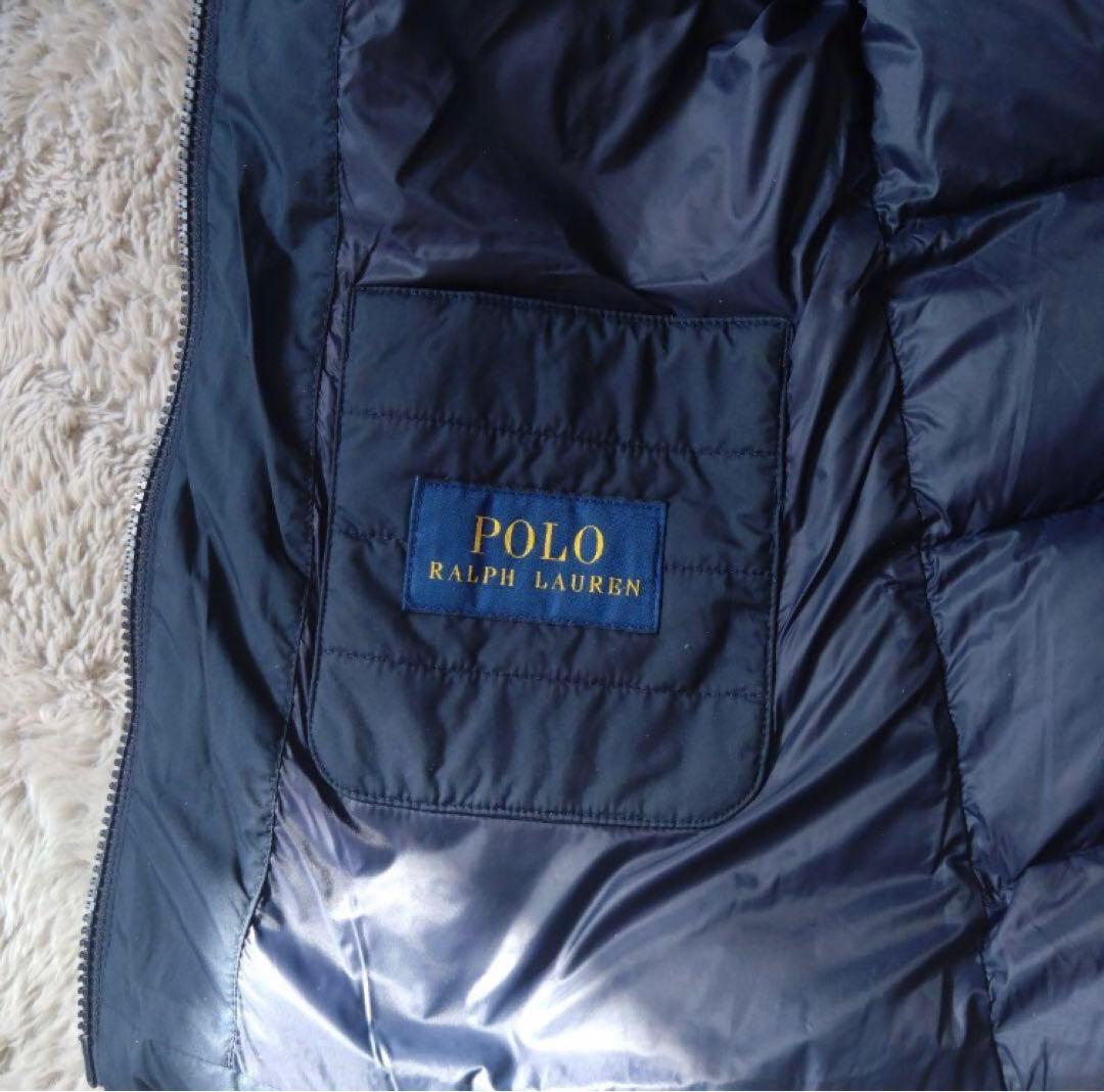 ラルフローレン ショートダウンコート　ネイビー