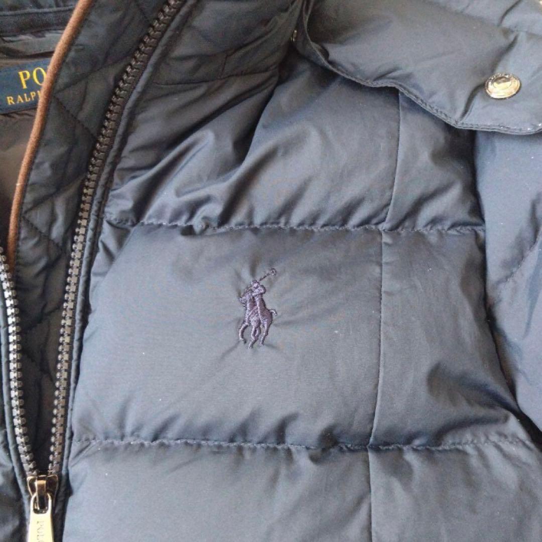 ラルフローレン ショートダウンコート　ネイビー