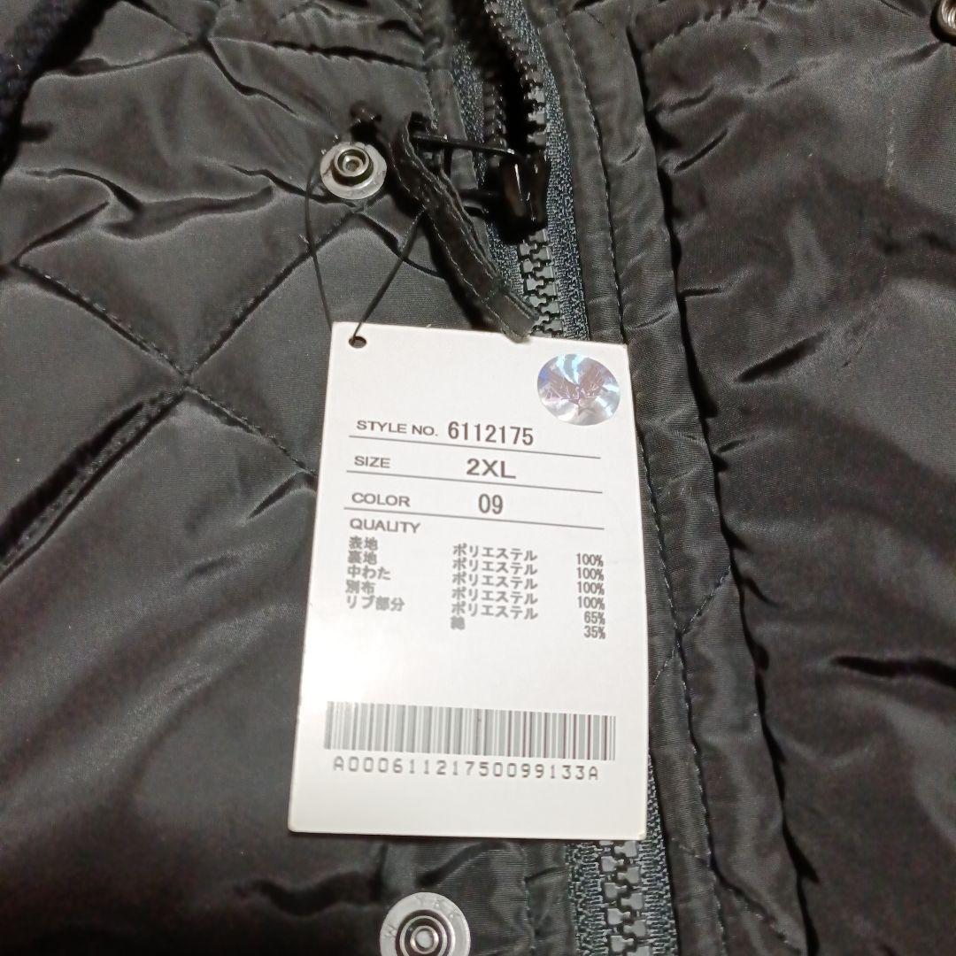 新品 AVIREX LTD. ブラック キルティングジャケット 2XL タグ付き