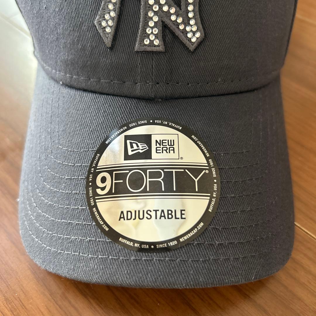 ニューエラ　NEWERA 9FORTY ラインストーン　グレー　完売品