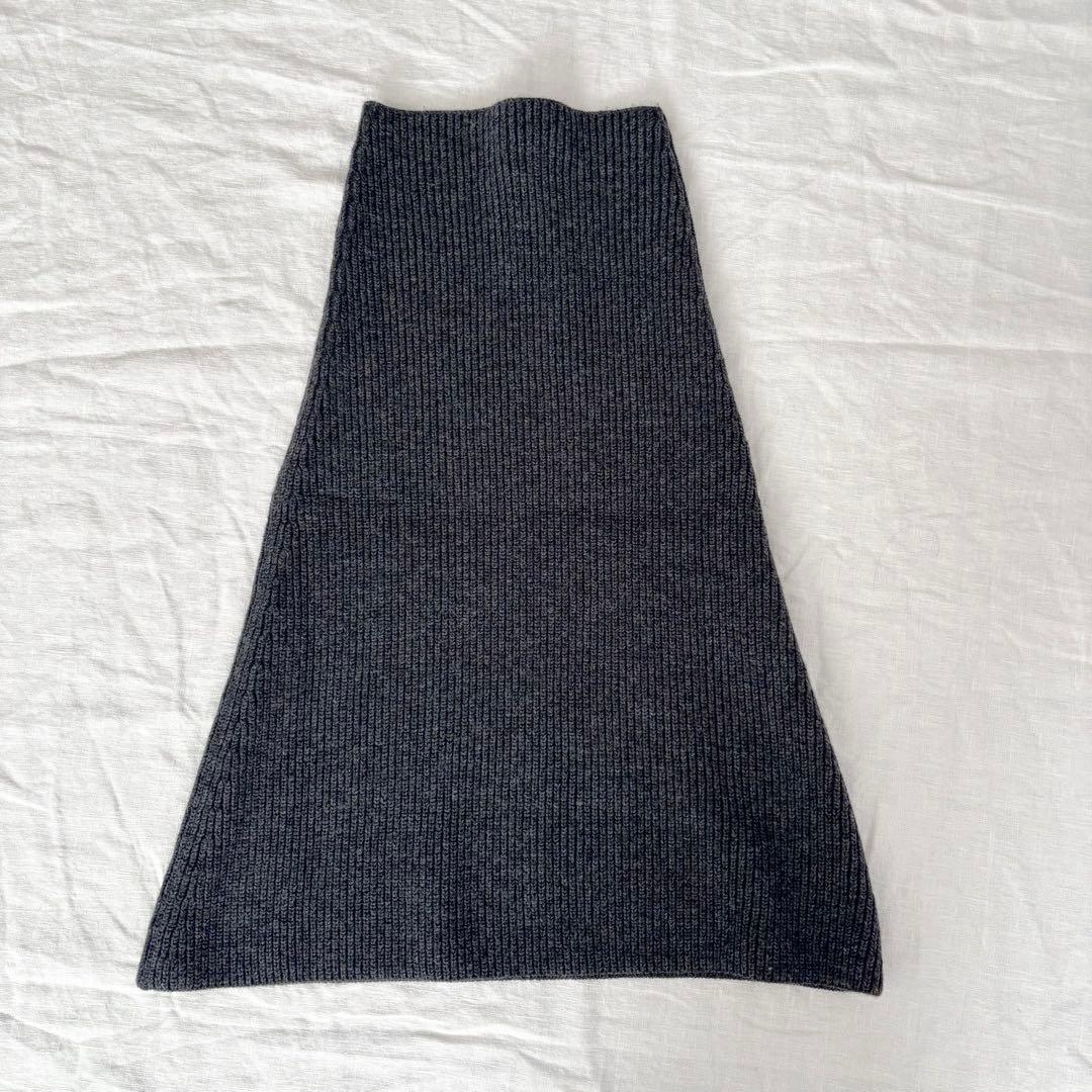 極美品　AP STUDIO リブニットケープ