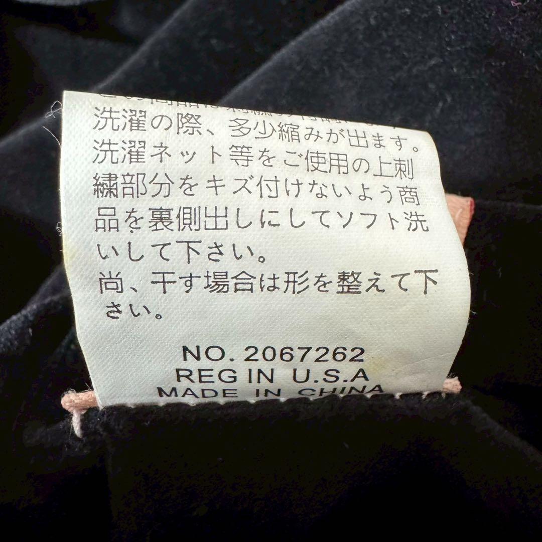 良品 Tedman’s リバーシブル 別珍 スカジャン 40 刺繍 ブラック