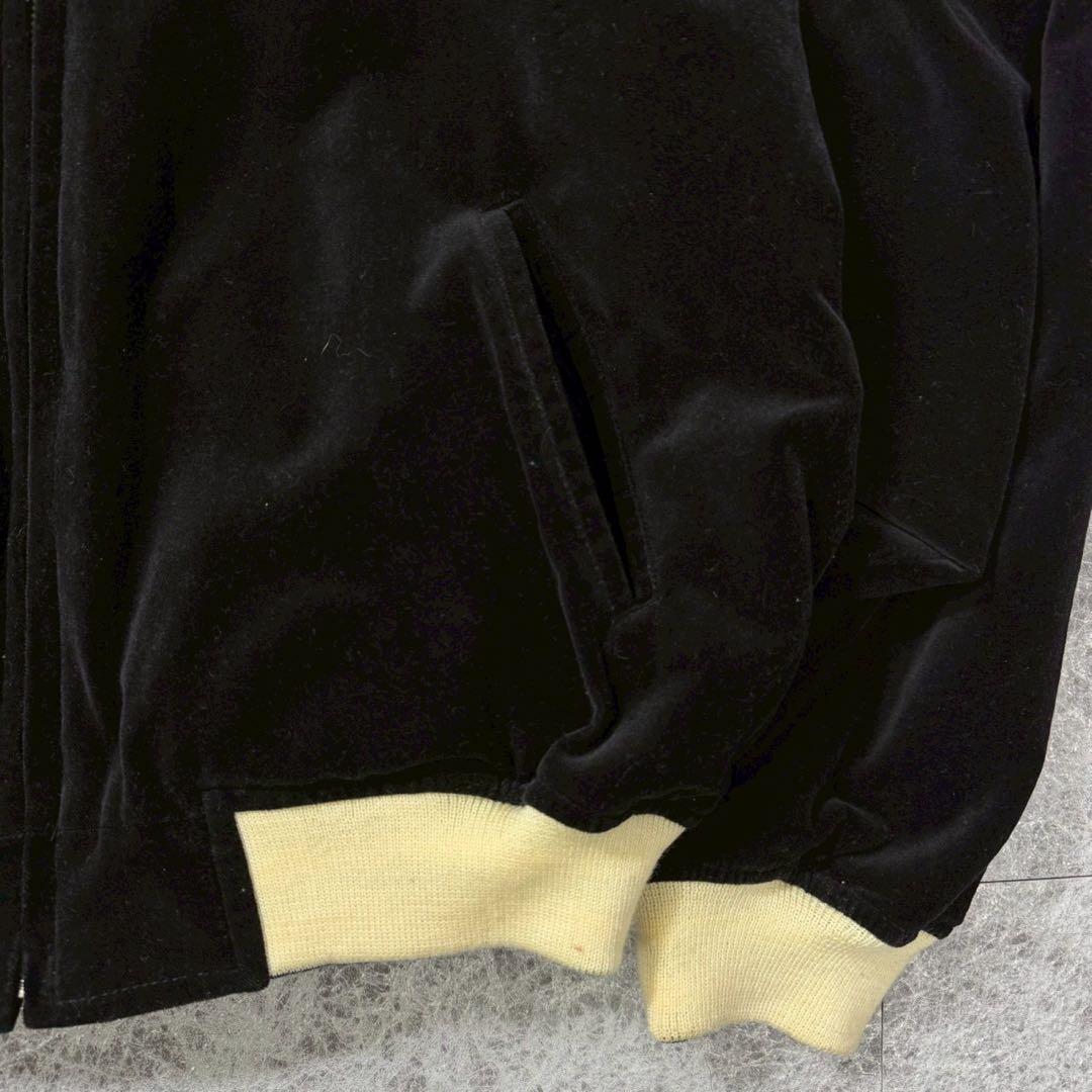 良品 Tedman’s リバーシブル 別珍 スカジャン 40 刺繍 ブラック