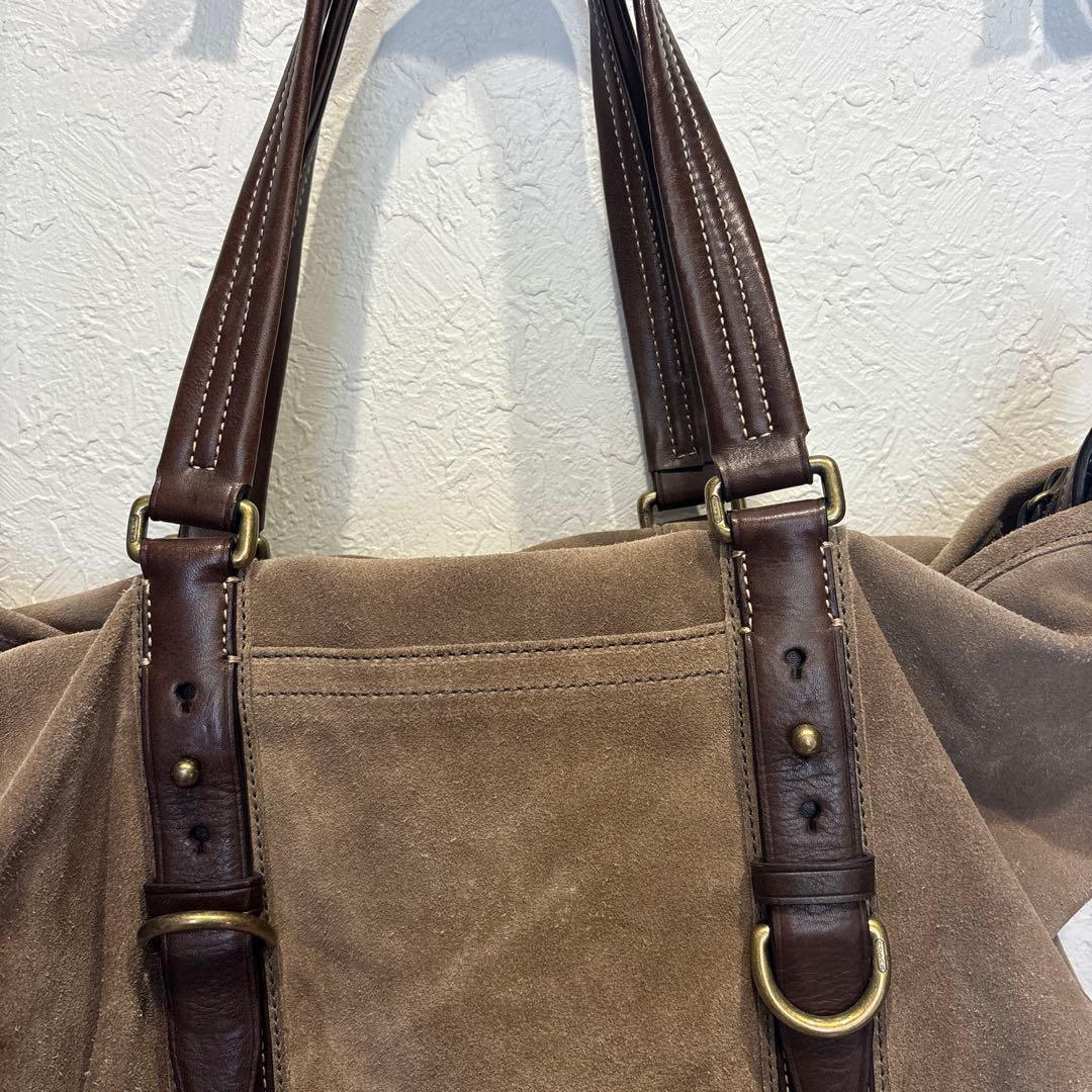 OLD コーチ　トートバッグ　COACH ショルダーバッグ　スウェード