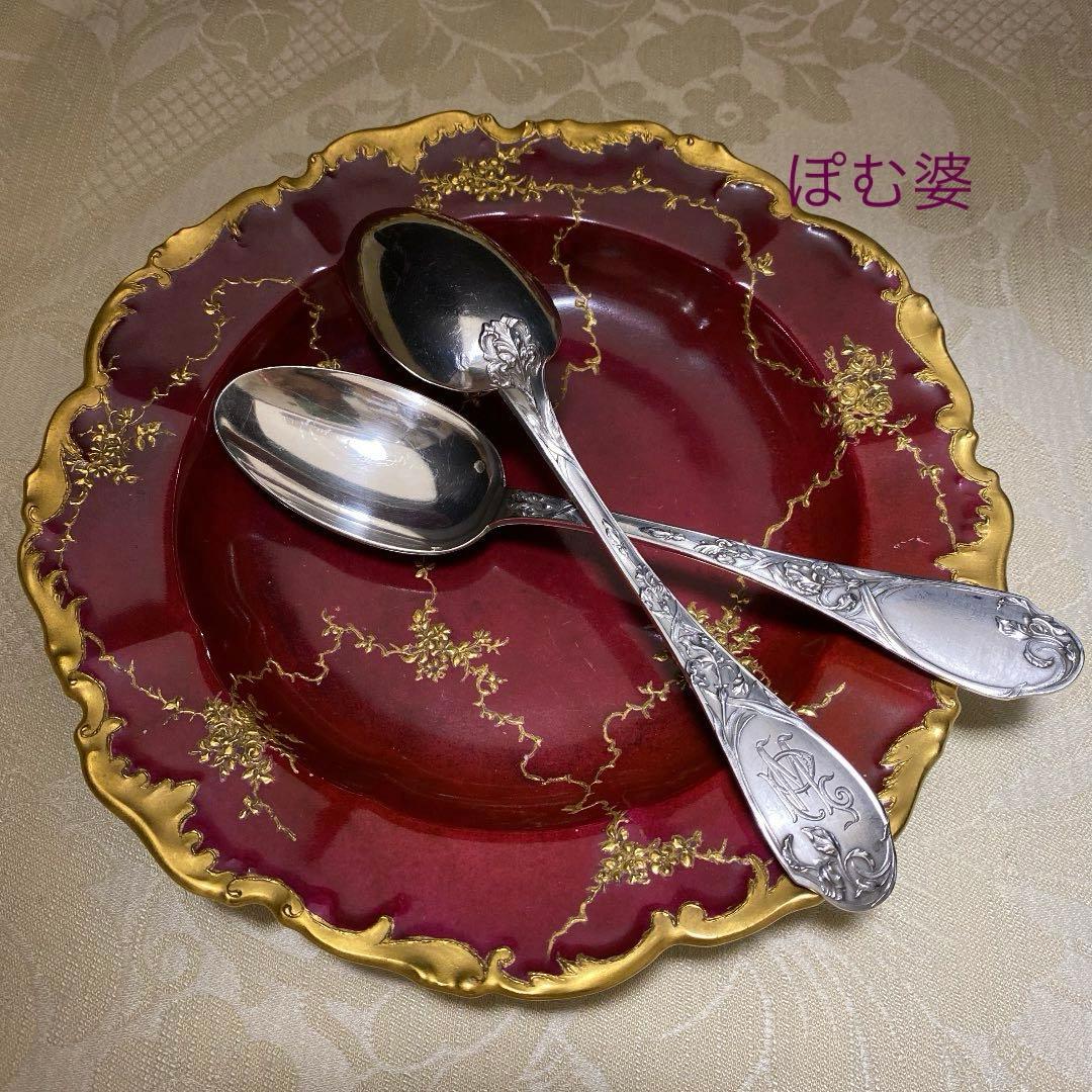 【ピュイフォルカ／ゴーハムその他】純銀製／スプーン ９本＋ フォーク ４本