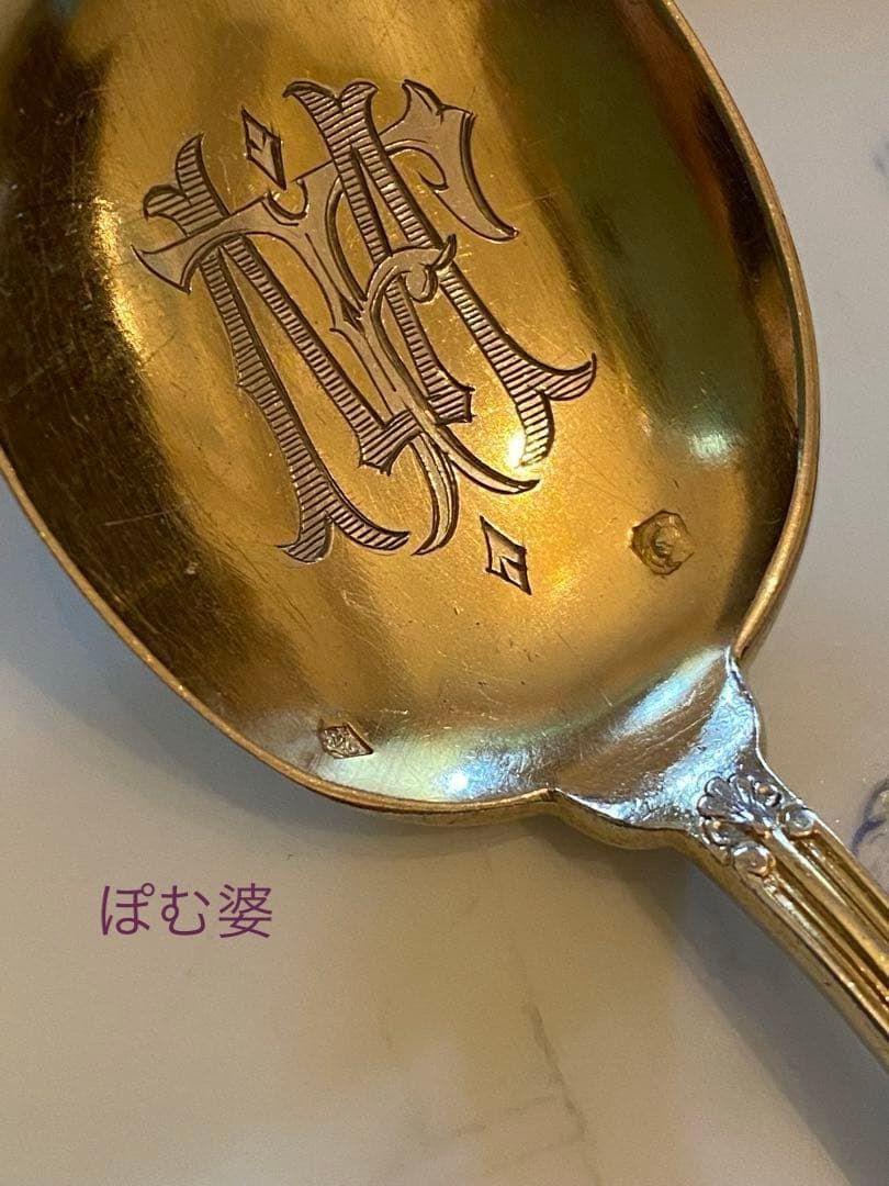 【ピュイフォルカ／ゴーハムその他】純銀製／スプーン ９本＋ フォーク ４本