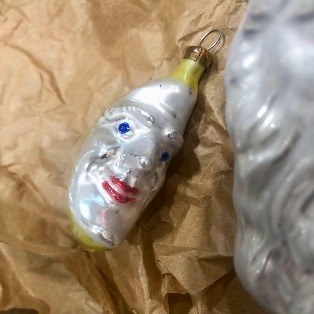 ドイツ製　ガラスオーナメント　４点　クリスマスオーナメント