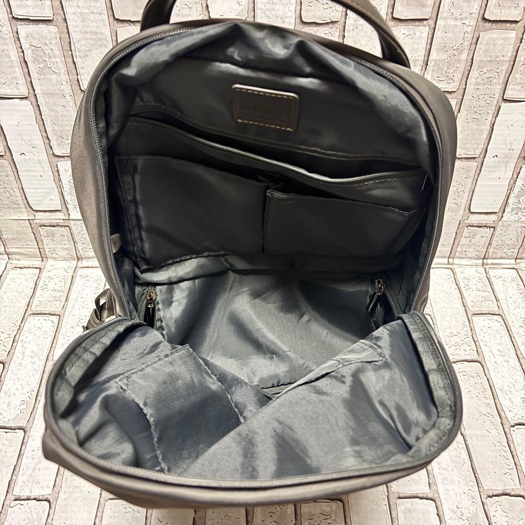 美品 SUIT SQUARE×ACE共同開発 リュック 撥水 ナイロン グレー