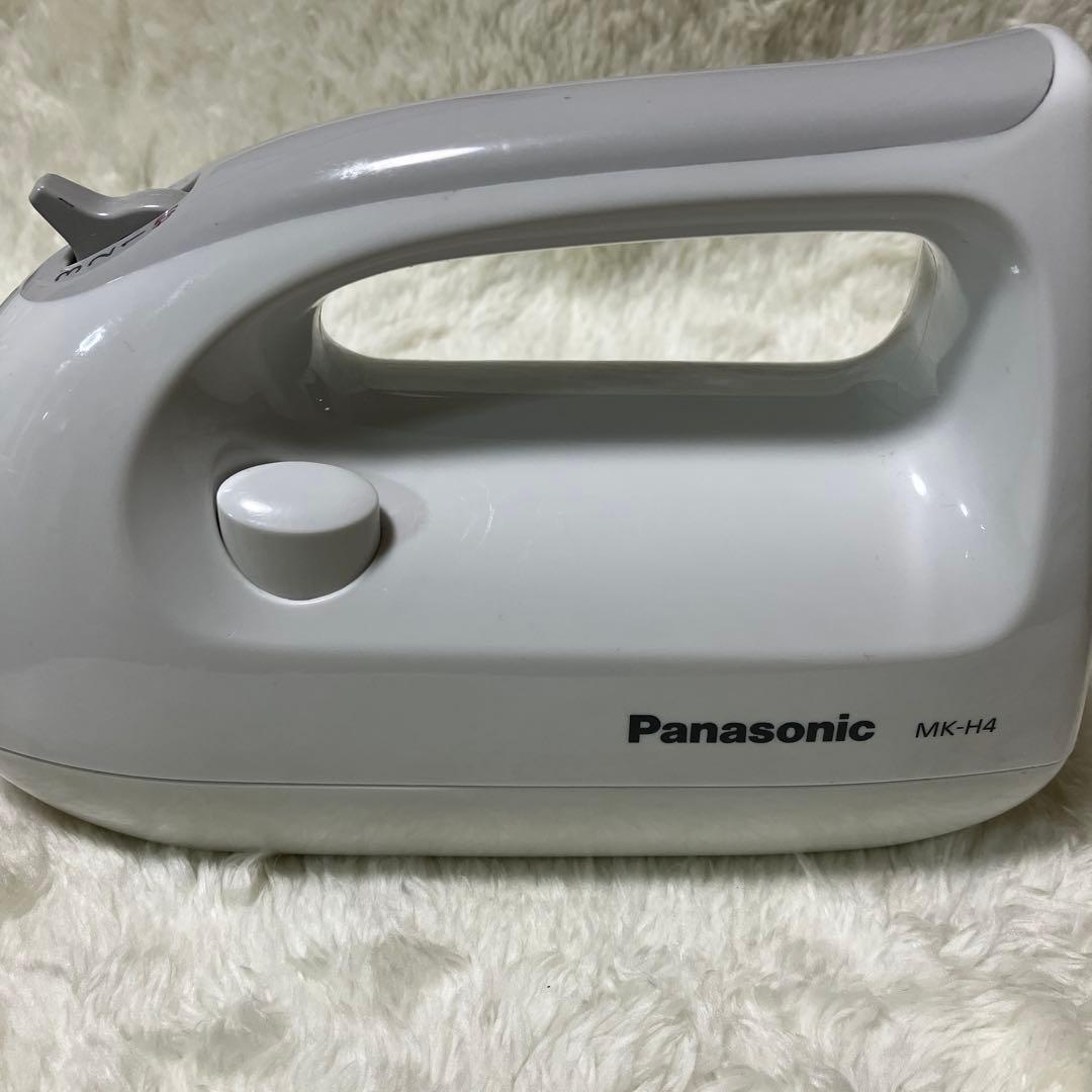 【極美品】　Panasonic ハンドミキサー MK-H4 ホワイト 泡立て器