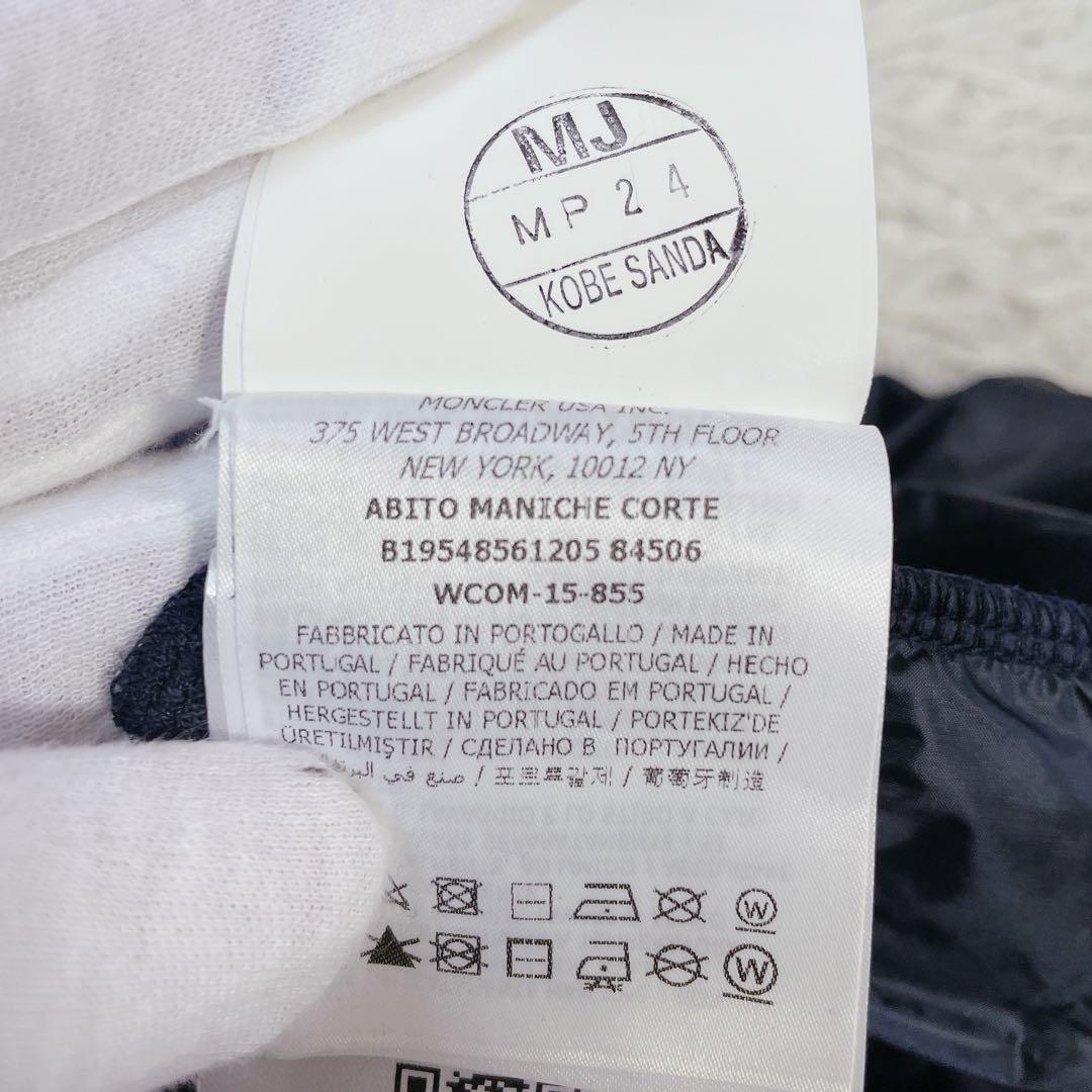 美品　モンクレール　国内正規品タグ　異素材切替ワンピース　半袖　104㎝