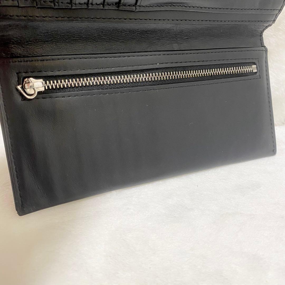 DIESEL ディーゼル 長財布 X08823 Dロゴ レザー　黒　オーバルD