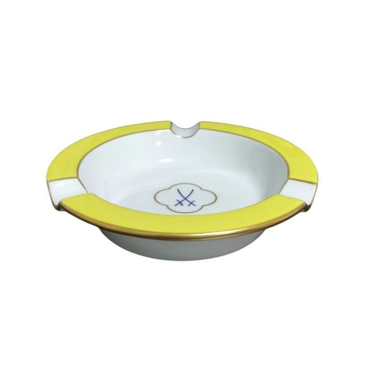 ★廃盤 未使用★ MEISSEN マイセン 双剣 アッシュトレイ 灰皿 小物入れ