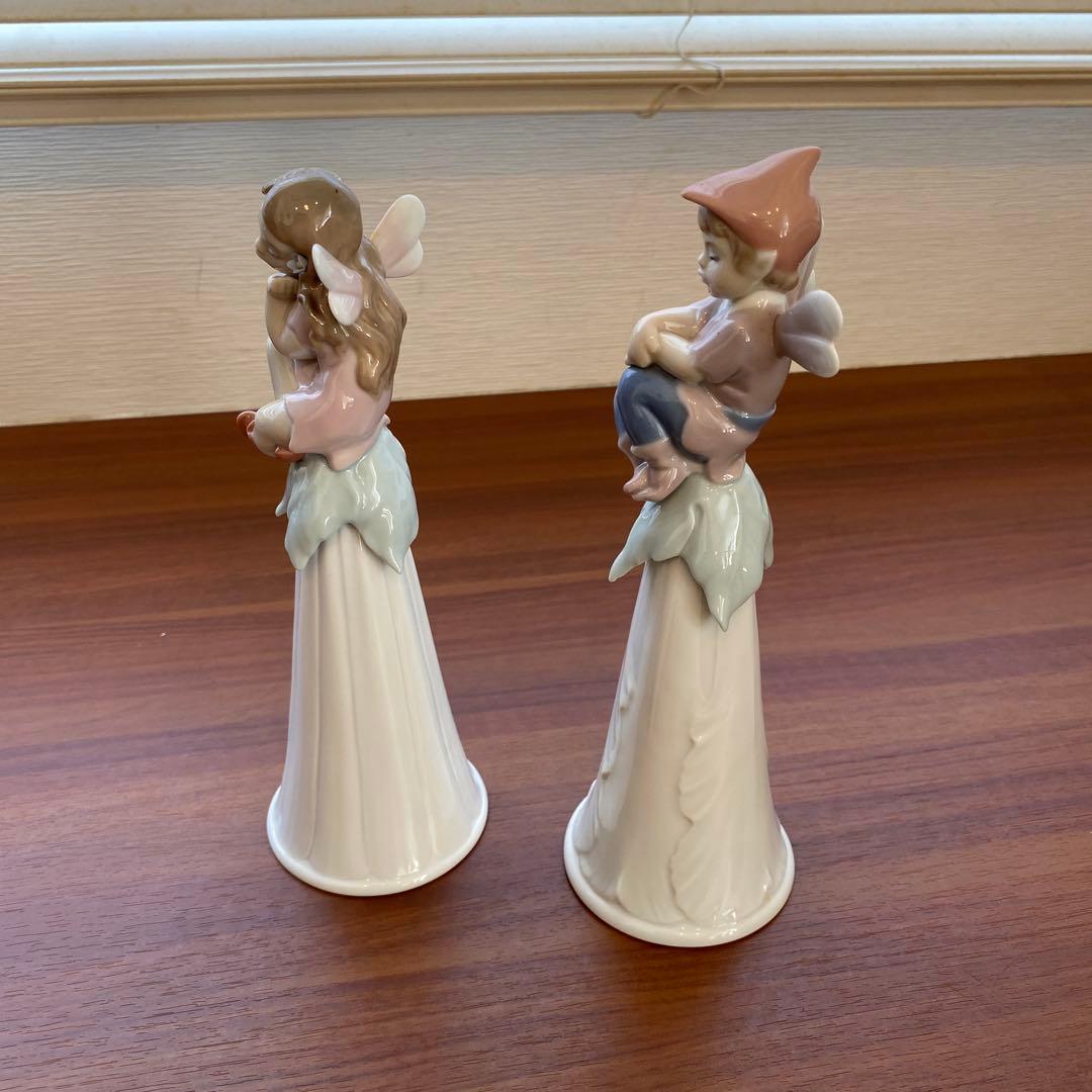 【マム】リヤドロ（Lladro）　陶器製 天使のフィギュア 2体セット
