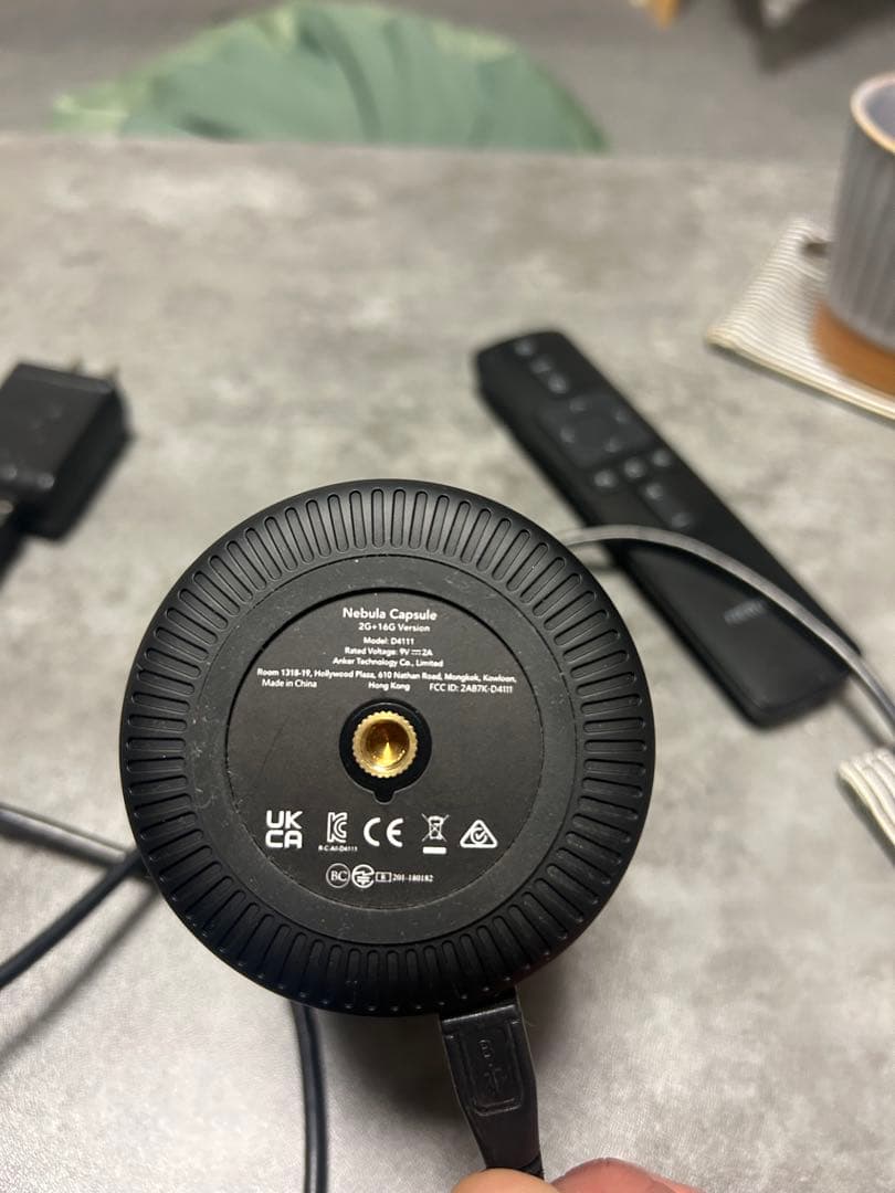 Nebula Capsule プロジェクター リモコン　アダプタ付き　箱無し