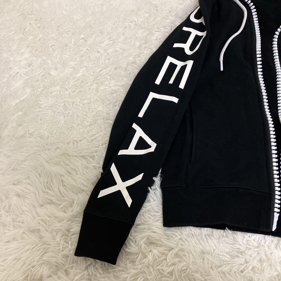 【美品】1PIU1UGUALE3 RELAX 黒　ロゴ　パーカー　セットアップ