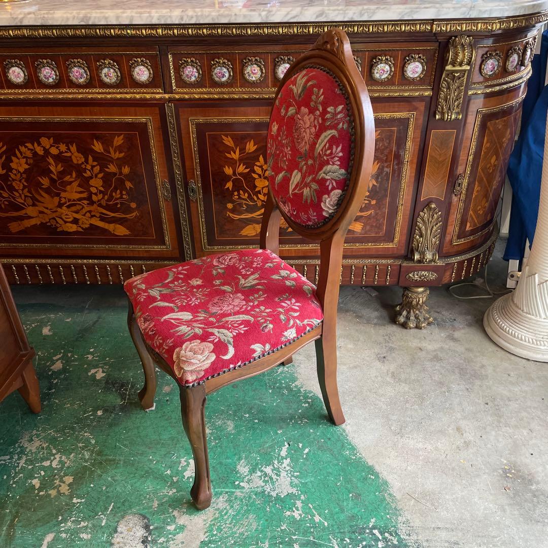 イタリア製　素敵な猫脚チェアー