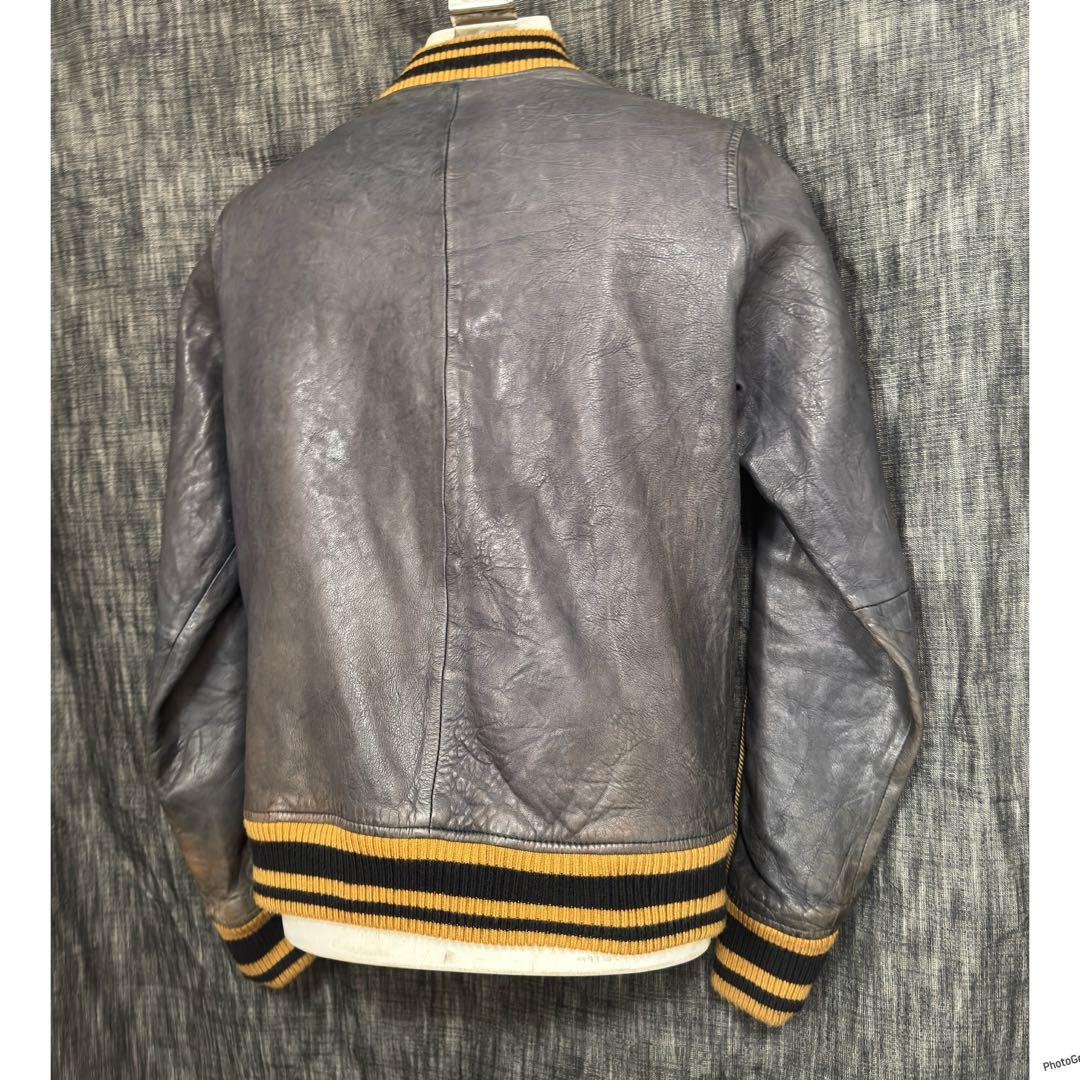 glamb グラム　ベジタブルタンニン鞣しラムレザー　アンティークブルゾン