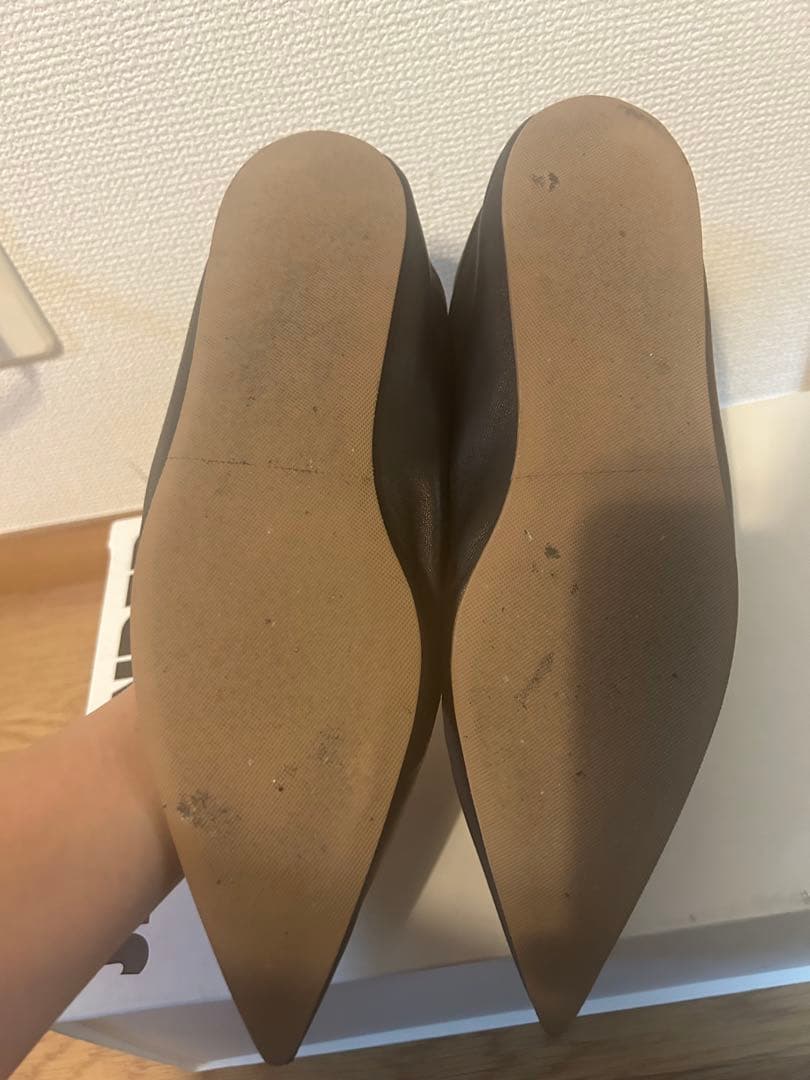 JIL SANDER ブラック フラットシューズ