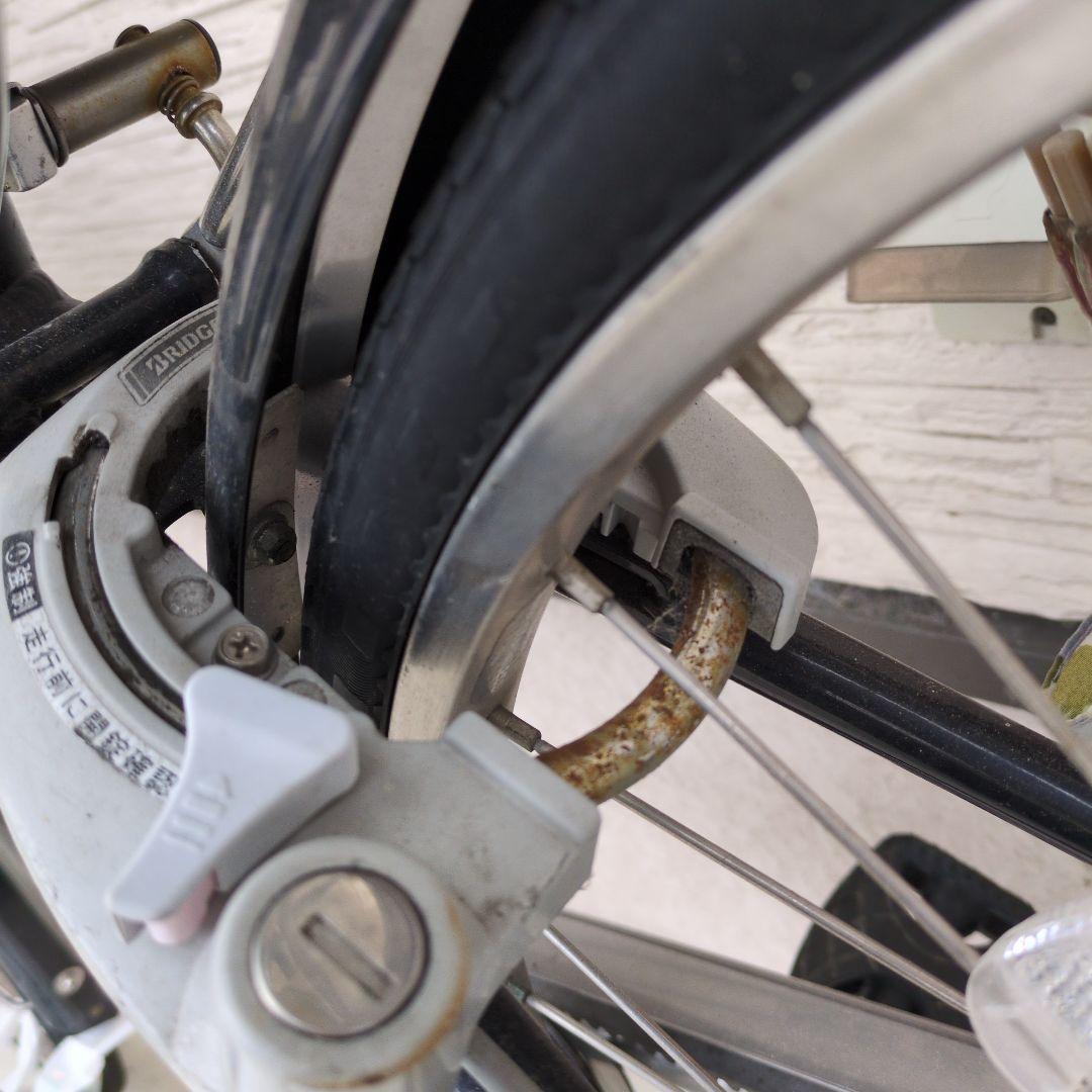 シティサイクル ブラック 前カゴ・リアキャリア付き