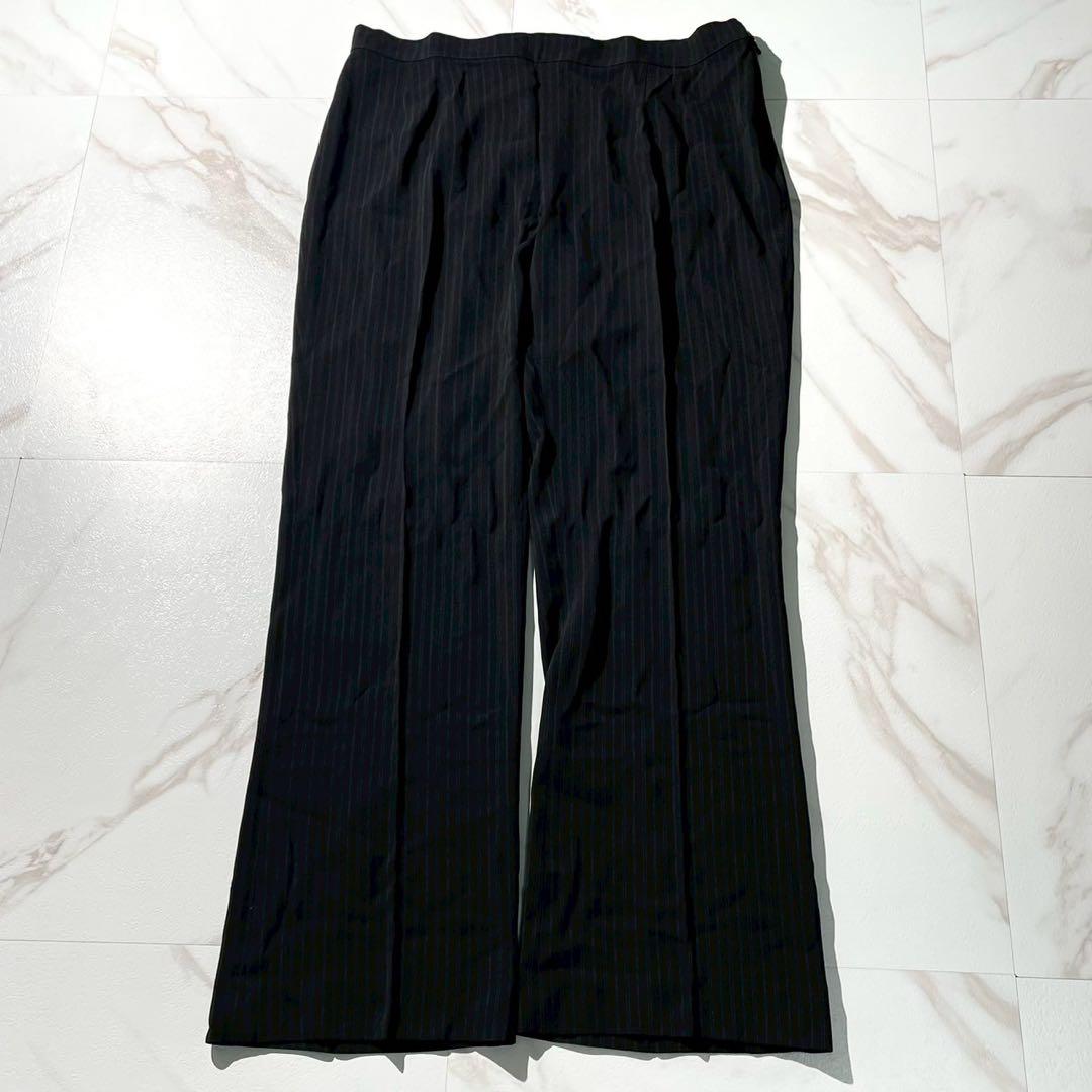 【未使用級✨】マリナリナルディ スーツ セットアップ 黒 ストライプ 23