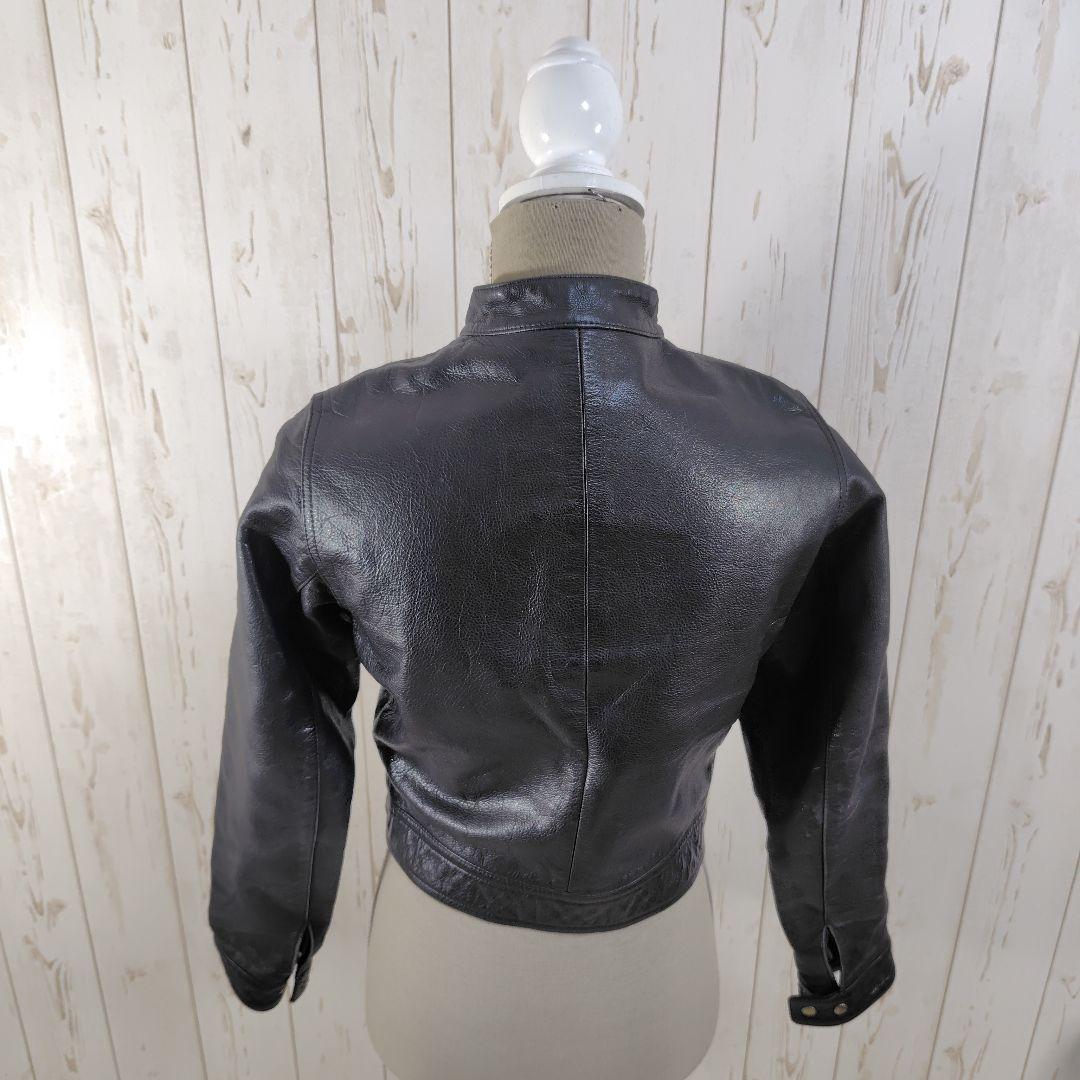 レア A.P.C. 牛革 シングルライダース riri フランス製ヴィンテージ