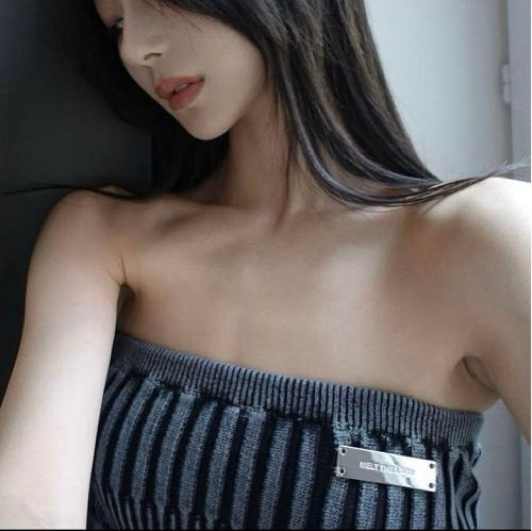 トップス MEET THE LADY lib tube top