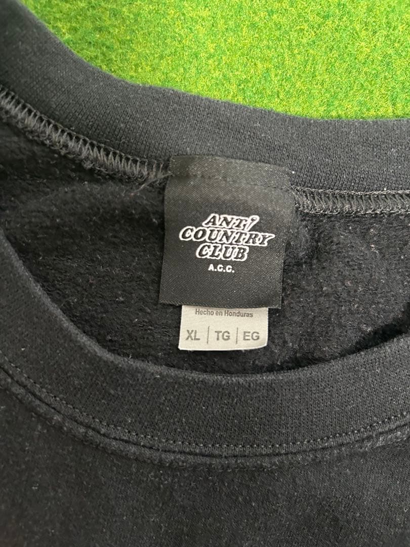 バート〈希少〉アンタイカントリークラブトウキョウ　スウェット　ブラックXL
