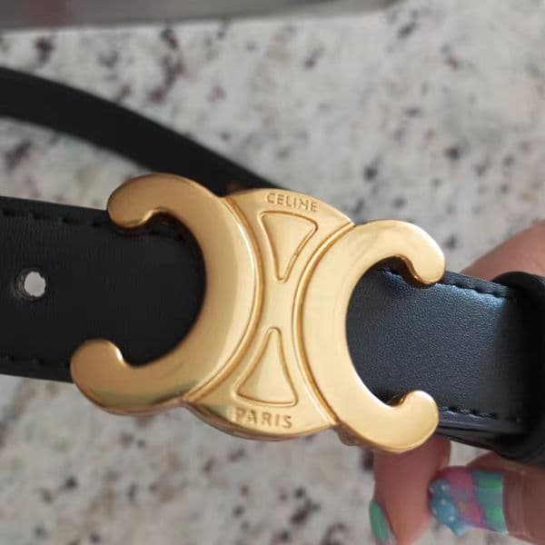 セリーヌ CELINE トリオンフ ベルト ブラック 75