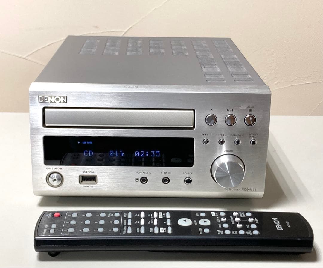 DENON CDレシーバー RCD-M38 リモコン付 良好品