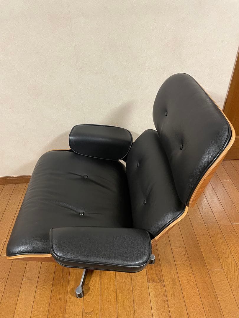 ②美品　イームズ　ウォールナット　ラウンジチェア　オットマン　EAMES