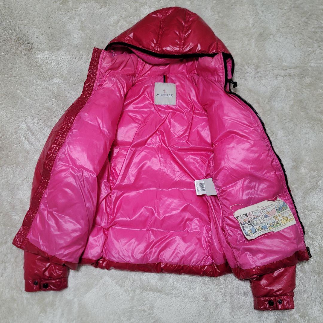 モンクレール　バディア　ダウンジャケット　シャイニー　デカワッペン
