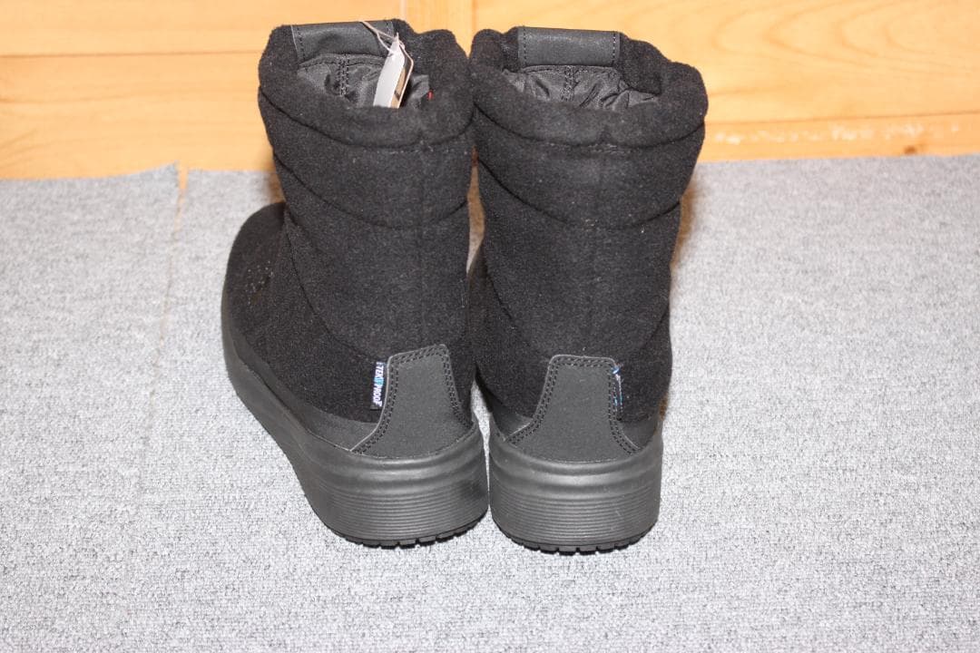 22cm 黒ノースフェイスヌプシブーティWP 防寒ブーツ NFW52272