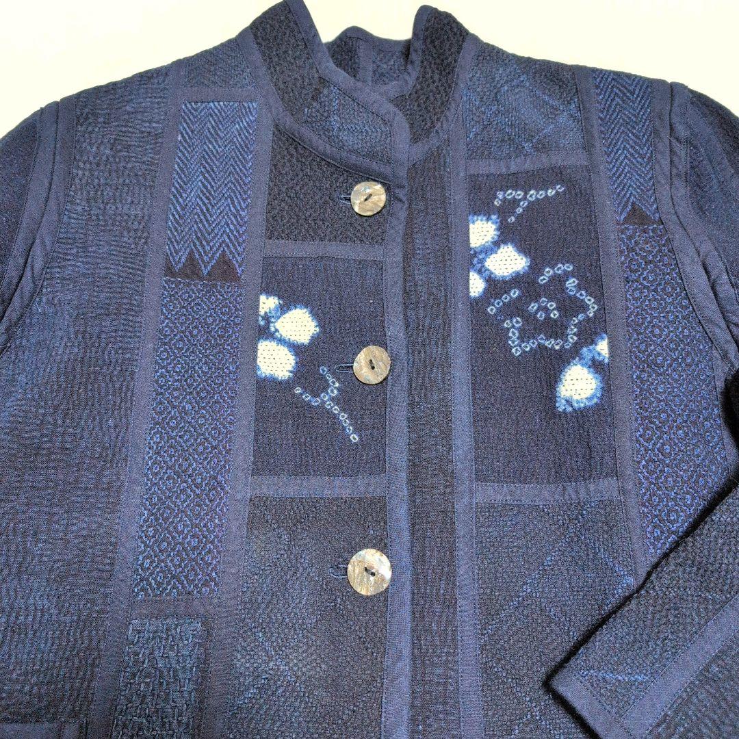 古布 藍染め 刺し子 ジャケット コート コットン レディース メンズ
