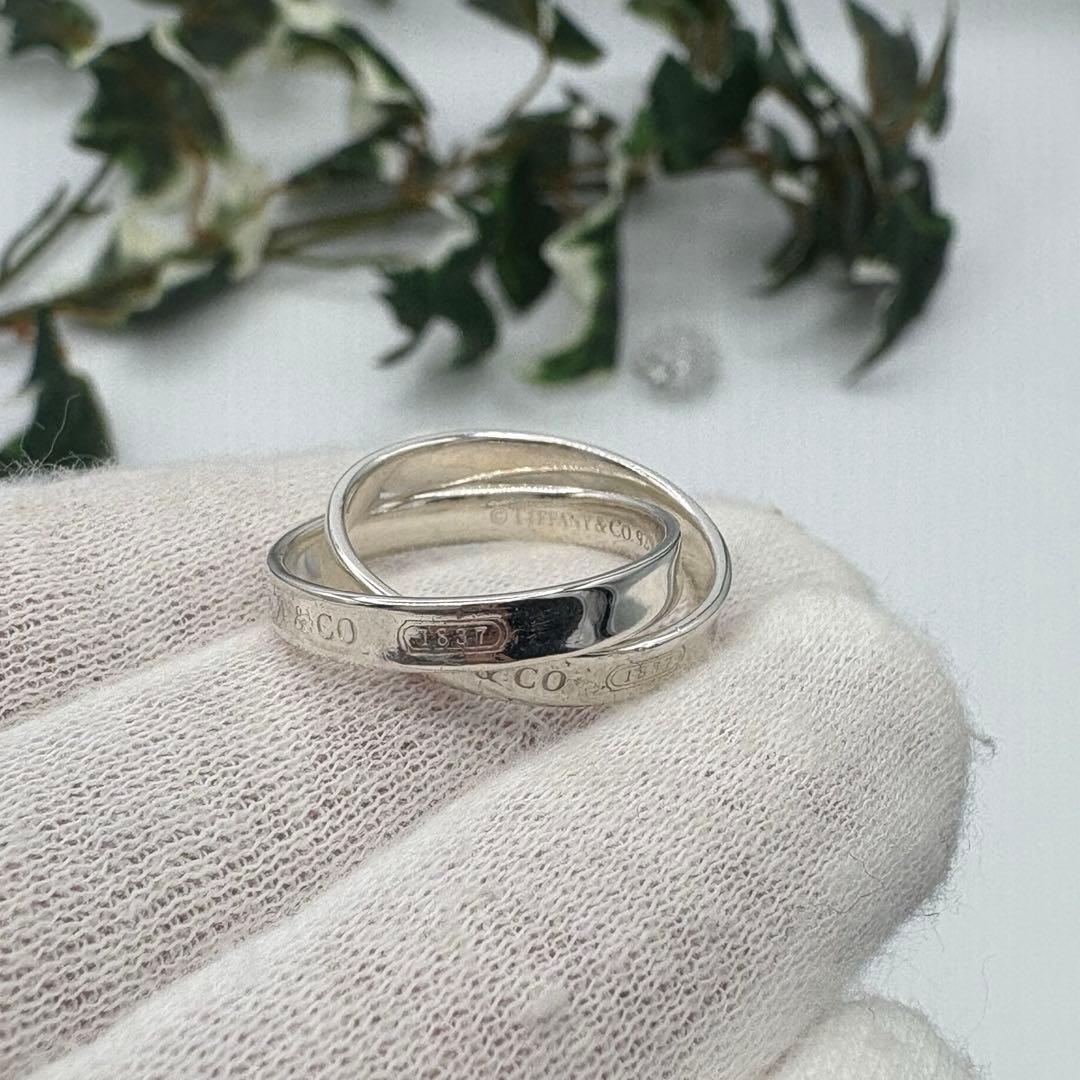 【新品仕上げ済み】ティファニー　ダブルインターロッキング サークル リング