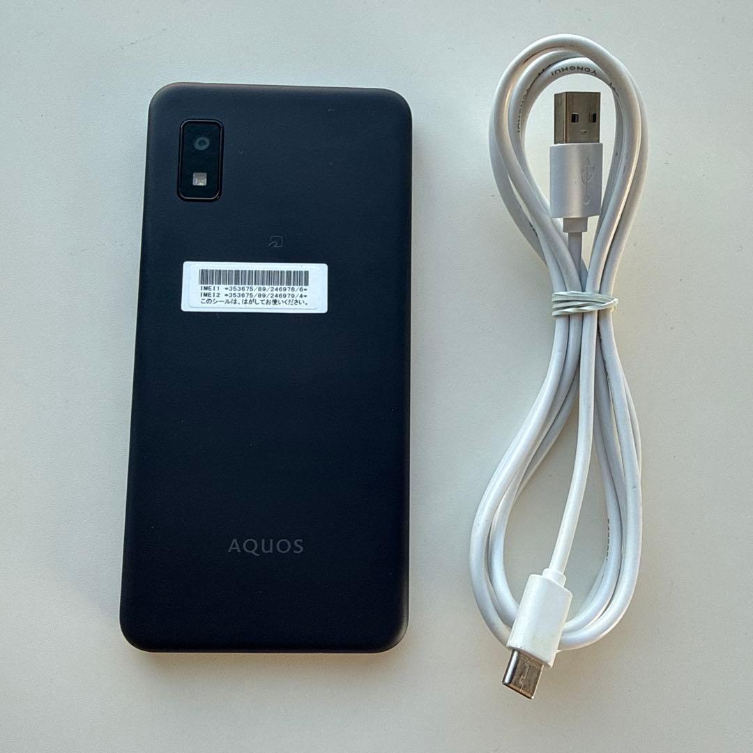 【極美品】AQUOS wish3 ブラック スマートフォン 本体