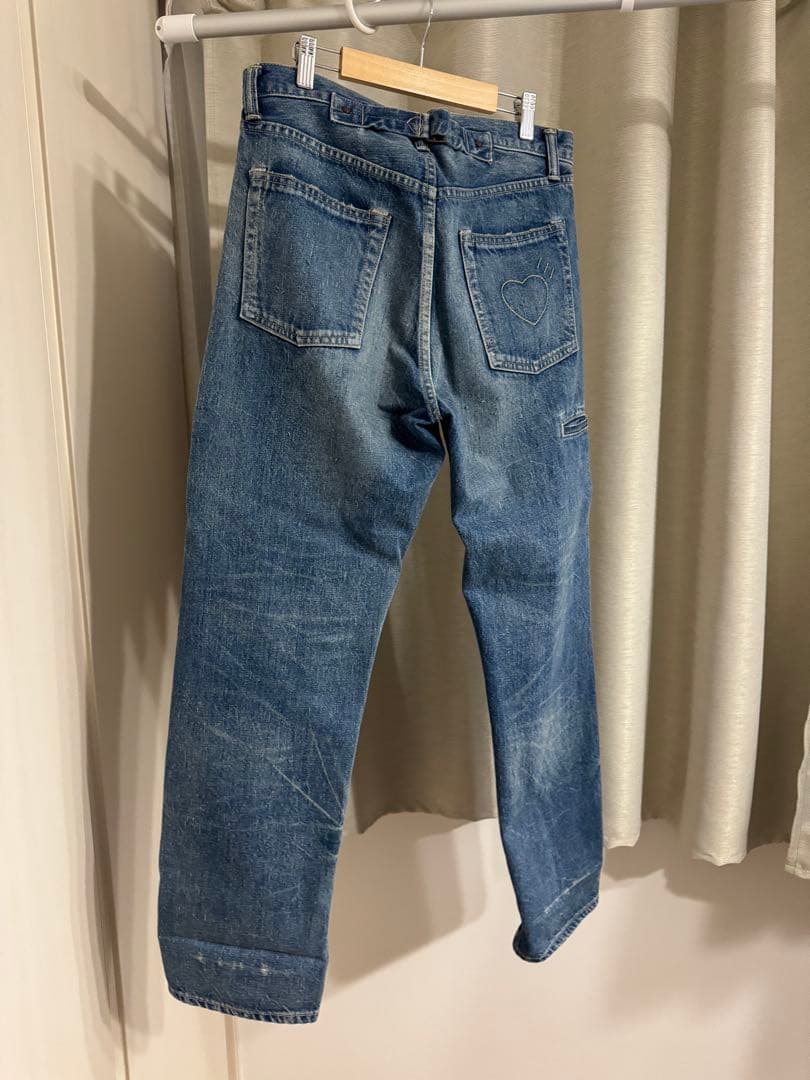 HUMAN MADE ストレートデニムパンツ インディゴ 30インチ